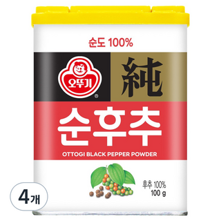 OTTOGI 不倒翁 胡椒粉, 100g, 4罐