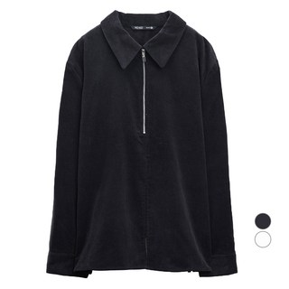 MIXXO 女款半拉鍊後綁帶棉質襯衫