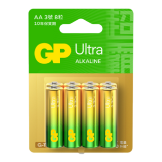 GP Batteries 超霸 特強鹼性電池3號 吊卡裝, 8個裝, 1組