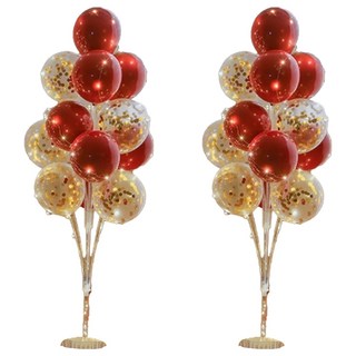 發光氣球樹套餐 經典套餐，含13顆氣球，3米銅線燈，132CM氣球支架+底座, K款, 2組