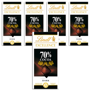 Lindt 瑞士蓮 EXCELLENCE 極醇系列 100g 可可濃度70%, 5片