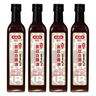 高慶泉 黑豆白醬油 100%純釀造, 480ml, 4瓶