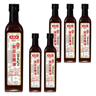 高慶泉 黑豆白醬油 100%純釀造, 480ml, 6瓶