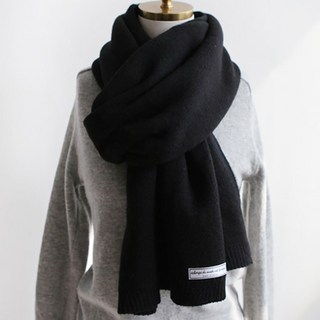 DECLARA 中性基本款針織圍巾