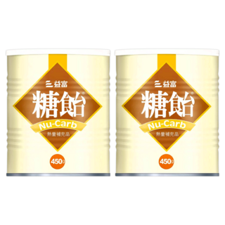 益富 糖飴 熱量補充品, 450g, 2罐