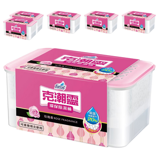 farcent 花仙子 克潮靈 環保除濕桶 玫瑰香, 350g, 6個