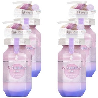 &honey Color 炫彩護色修護洗髮精 1.0 蜂蜜精華深層滋養 鎖色修護染後髮質, 4瓶, 440ml