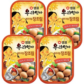 Sempio 膳府 醬燒鵪鶉蛋罐頭, 130g, 4罐