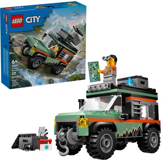 LEGO 60447 城市系列 山地四驅越野車 積木玩具, 1盒