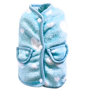 SassyDog 毛絨馬甲, 藍色愛心, 1件