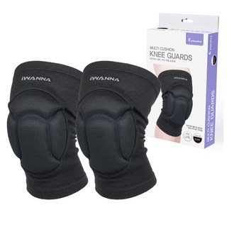 아이워너 멀티 다용도 쿠션 무릎 보호대 2p, 1개, 블랙