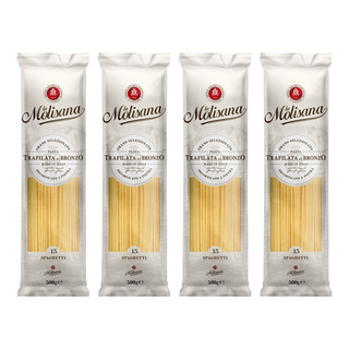 la Molisana 茉莉 石臼碾磨 義大利直麵 NO.15, 嚴選杜蘭小麥研磨, 銅模壓製技術, 高含量蛋白質, 500g, 4包