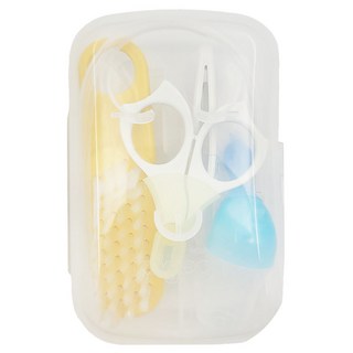 pigeon 貝親 新生兒修容組, 黃色 + 藍色 + 透明色, 1組