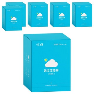 icon 愛康 涼感衛生棉 單片獨立包裝 日本棉柔表層, 日用型(24cm), 24片, 6盒