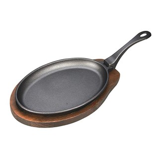 鑄鐵活動柄煎盤 橢圓 26 x 18cm, 1個
