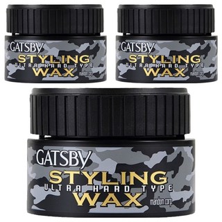 GATSBy 造型髮蠟 超強定型, 80g, 3個