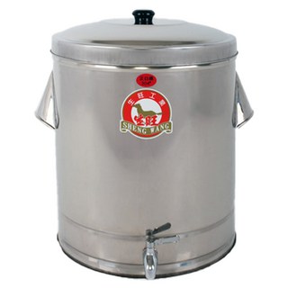 生旺 單層茶桶 金馬 35cm 304不鏽鋼, 白鐵色, 37L, 1個