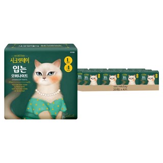secretday 韓國原裝進口 夜用 衛生棉 褲型, L, 4片, 20包