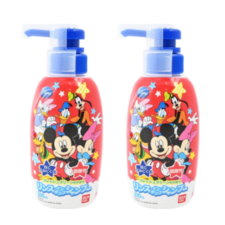 BANDAI 迪士尼 米奇 二合一洗髮精，溫和保濕，不刺激，兒童適用, 300ml, 2瓶