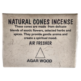 LOTUS 尼泊爾 天然手工香薰塔香 (附香座) - 沉香木 AGAR WOOD, 25入