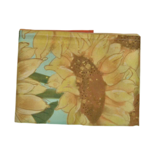 小銅板 白亞麻門簾, 向日葵