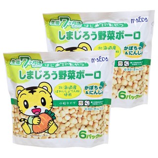 MAEDA 大阪前田製菓 巧虎嬰兒蛋酥 野菜, 60g, 2袋