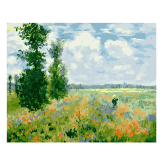 ArtLife 藝術生活 數字油畫DIY DT007 50 x 40cm, 莫內 罌粟花田 多色, 1盒