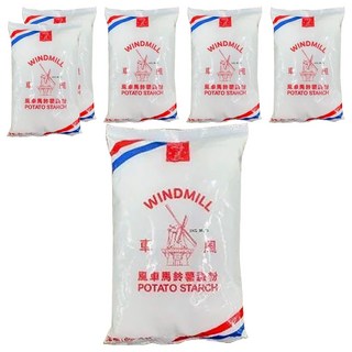 風車牌 馬鈴薯澱粉(太白粉) 600g/包, 6包