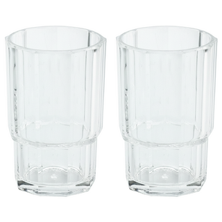 DAY&DAY 日日家居 壓克力牙刷杯, 透明色, 2個