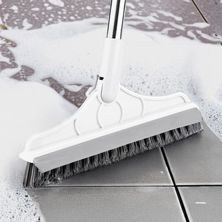 달콤무드 각도조절 2in1 욕실 바닥 청소솔, 화이트, 1개