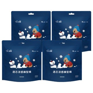 icon 愛康 透芯涼感褲型棉 DINOTAENG 特別款, XL(90~115cm), 2片, 4包