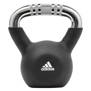 adidas 愛迪達 健身鑄鐵壺鈴 ADWT-11508, 銀色 + 黑色, 8kg, 1個