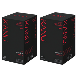 KANU 中焙美式黑咖啡迷你包, 900mg, 90條, 2盒