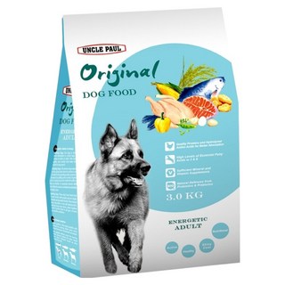UNCLE PAUL 保羅叔叔 高能成犬狗飼料, 田園野雞 + 鮮活海藻, 3kg, 1袋