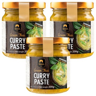 deSIAM 泰式綠咖哩膏, 200g, 3罐
