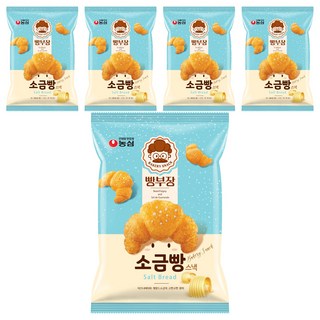 NONGSHIM 農心 麵包部長鹽味奶油牛角麵包造型餅乾, 55g, 5包