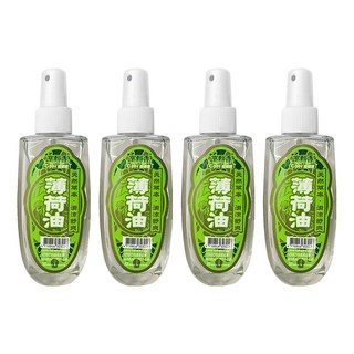 室翲香 天然薄荷油, 100ml, 4瓶, 薄荷