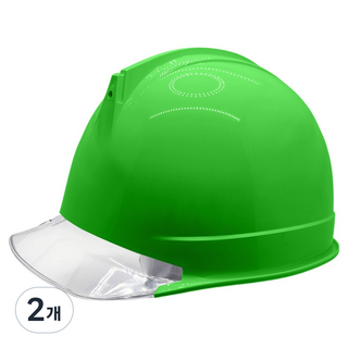 DONGMYUNG 高級款頭盔型安全帽 透明視窗, 綠色, 2個