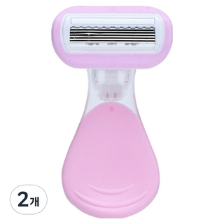 쏙쏙채움 겨드랑이 제모 여성용 면도기 핑크 11 x 7.8 cm, 2개, 1개입