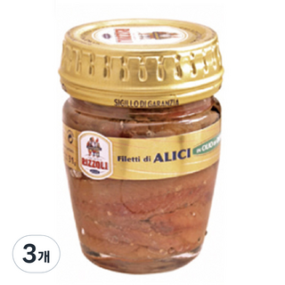 RIZZOLI Filletti di Alici in olio di oliva 鳀魚罐頭, 58g, 3個