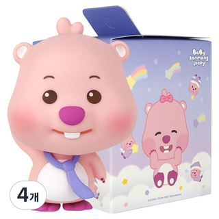 BELLEAMANT Baby 賤萌Loopy 領帶公仔車用芳香劑, 4個, 白麝香