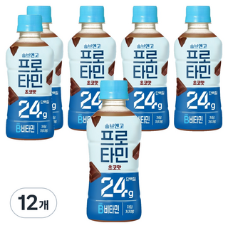 solve&go Protamin 巧克力味 24g 蛋白質, 12瓶, 250ml