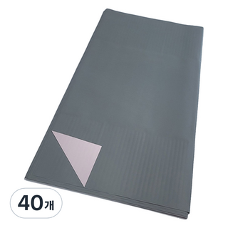 Madakkumi 雙面防水花束包裝紙, 40個, 15 裸粉色 中灰色