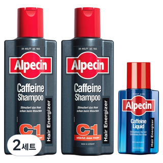 알페신 헤어 케어 카페인 샴푸 C1 375ml 2p + 카페인 리퀴드 두피토닉 75ml 세트, 2세트