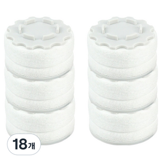 아쿠아듀오 SF-1000FM 세면대 세디먼트 리필필터, 18개, 무향