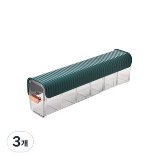 마켓감성 틈새 다목적 서랍, 그린, 3개