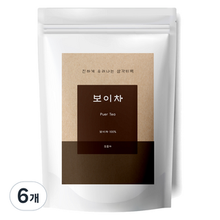 유리아 보이차 삼각티백, 1.2g, 30개입, 6개
