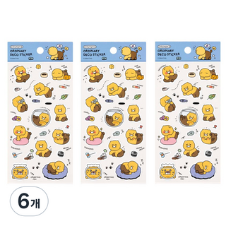 春植Ordinary裝飾貼紙, 混合色, 6個