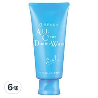 SENKA 專科 超微米洗卸兩用潔淨乳, 120g, 6條