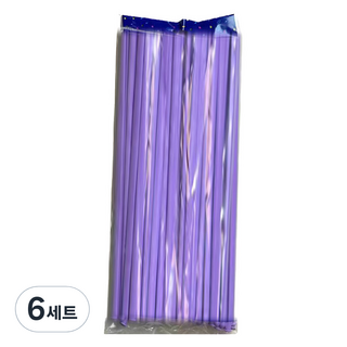 마다꾸미 요술 매직 파티 벌룬 막대풍선 100p 세트, 파스텔퍼플, 6세트